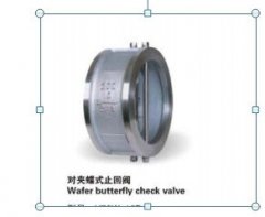 双瓣不锈钢止回阀，对夹不锈钢止回阀，H76对夹不锈钢止回阀的图片