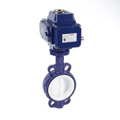 蝶阀全衬氟蝶阀电动全衬氟蝶阀的图片