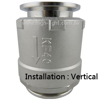 KF CHECK VALVE<br>Vertical direction