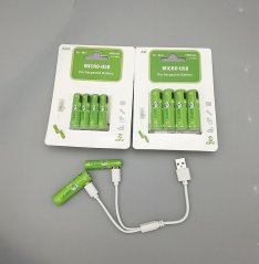 1.2V 1000mAh AA 5号USB充电镍氢电池的图片