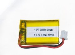 3.7V 602540 600mAh 耐高温充放电车载电子聚合物锂电池的图片