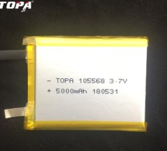 聚合物电池 105568 5000mAh 3.7V的图片