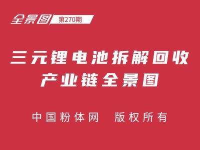 三元锂电池拆解回收产业链全景图