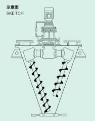 悬臂双螺旋锥形混合机的图片