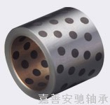 钢浇铜轴承 输油机铜套 固体镶嵌轴承 双金属铜套的图片