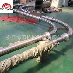 面粉管链式输送机 不锈钢管链输送机的图片