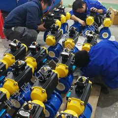 电厂气力除灰专用耐磨全衬陶瓷球阀的图片