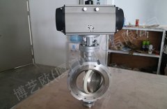 气力输送下料出料专用耐磨陶瓷蝶阀的图片