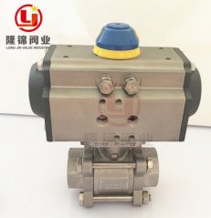 三片式 丝口气动球阀的图片