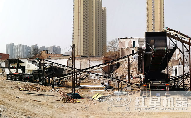 红星河南许昌用户建筑垃圾处理现场 红星河南许昌用户建筑垃圾处理现场
