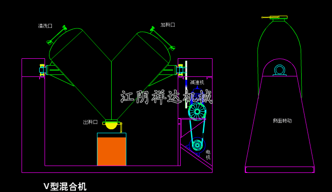V型混合机CAD图.gif