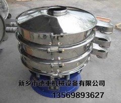 石灰粉振动筛、石膏粉筛分机、石头粉过滤筛除杂、新乡德重机械的图片