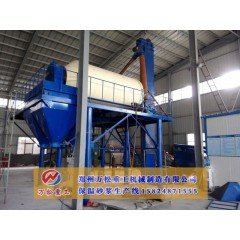 无机保温砂浆（单组份）自动生产线工艺流程的图片