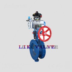 进口气动三偏心法兰蝶阀-德国莱克LIK偏心蝶阀的图片